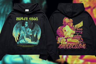 design streetwear urban brutalist t shirts and hoodies