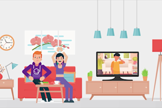 create a 2d animation or 2d explainer videos