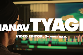 do awesome video editing for finance niche video