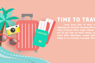 create animated gif banner website social design