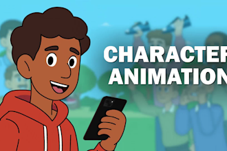 create 2d character animation and cartoon video animation