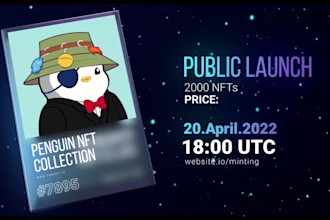 create amazing 3d card nft promo video for your nft collection
