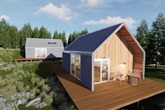 design modern tiny house architecture, space, and budget optimized