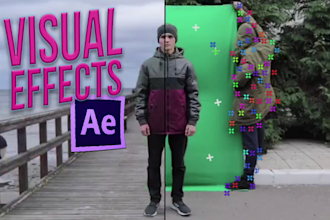 do cleanup objects, green screen remova, rotoscoping