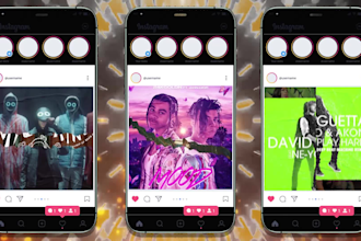 design music video promo for instagram with spectrum