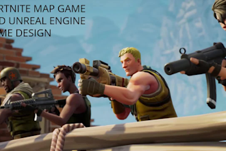 3d game character, build fortnite map game development with custom game assets