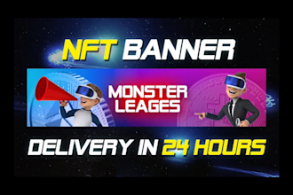 design nft banner and crypto for twitter and opensea header