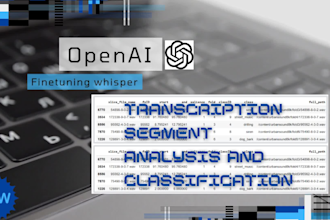 fine tune whisper for audio classification and transcription analysis