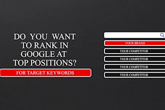 rank 25 keywords organically in google at top positions