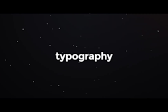 create kinetic typography and 2d animated explanatory video