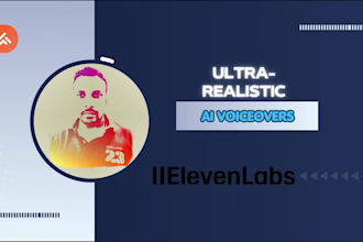 deliver high quality voice over in 14 different voices with background music
