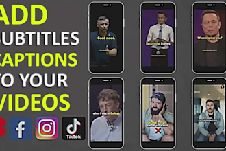 edit tiktoks, instagram reels and youtube shorts video with captions