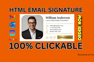 create an HTML email signature for apple mail