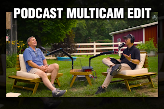 be your multicam podcast editor with sound and color grade