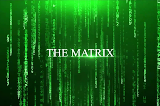 make a hollywood movie matrix style intro animation in 24hrs