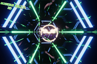 create 3d music visualizer animation for your song