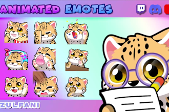 create stunning animated twitch emotes for you