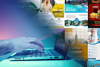 design business flyer or poster and food menu