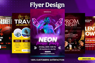 design flyers,posters and advertisement for business quickly