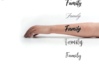 create a tattoo lettering design for you
