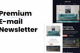 design a professional HTML email template or newsletter