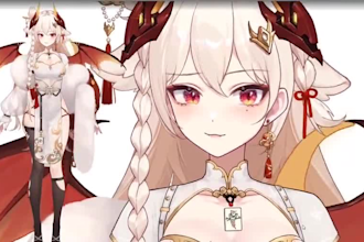 draw and rig live2d vtuber model, 2d vtuber model, live 2d vtuber commission