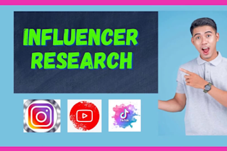 research influencer for influencer marketing