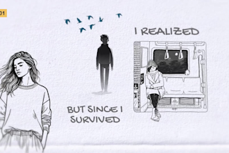 create premium hand drawn lyric music video