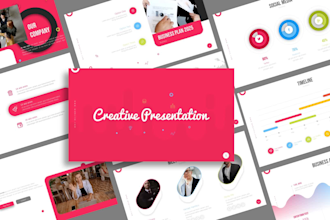 design unique prezi, powerpoint presentation and canva or google slide deck