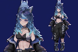 draw and rig live2d vtuber model vtuber rigging live2d model