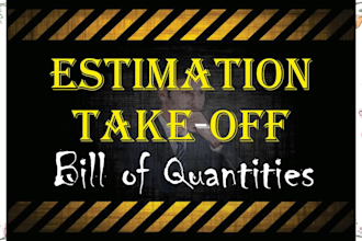 do material take off, cost estimation and complete pricing