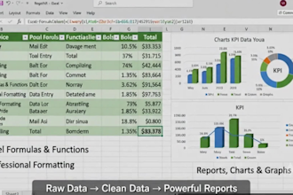 clean excel data, format, split, merge excel data