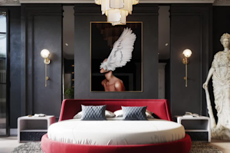 visualize a realistic 3d interior design render