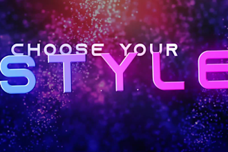 create an custom logo intro animation for youtube