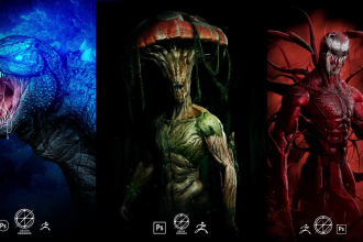 concept art of characters or monsters