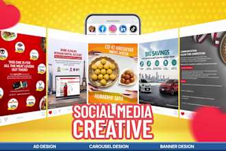 create social media, facebook ad image and banner design