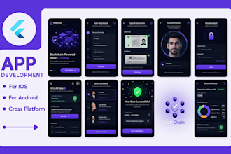 do mobile app development, android, ios app creation as flutter app developer