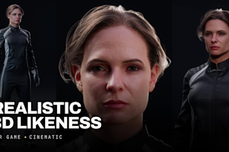 create a realistic 3d character likeness from your photos