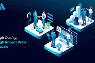 create amazing isometric illustration for your website