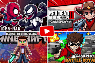 draw cartoon youtube thumbnail in any style