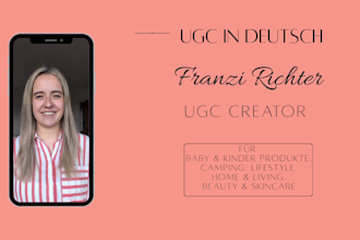 create creative ugc videos in german