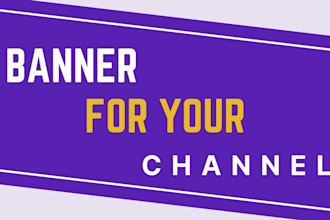 design a premium youtube banner art for you