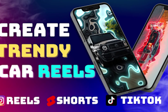 create trendy car reels for instagram and tiktok
