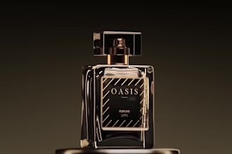 create a stunning 3d perfume animation product video