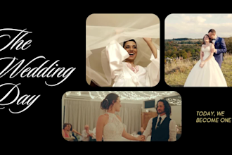 do extraordinarily wedding video editing with cinematic storytelling