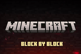 make minecraft logo animation
