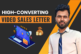 create stunning vsl, video sales letter, or sales video