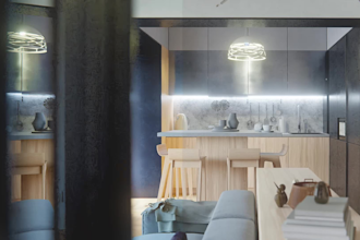 create 3d interior architecture design, high quality rendering