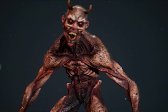 sculpt 3d creatures monster figurine human character model for ue5 game printing