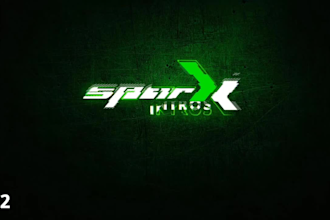 produce hightech glitch effects logo intro